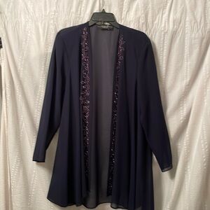 R&M Collection navy blue formal jacket with beads size XL